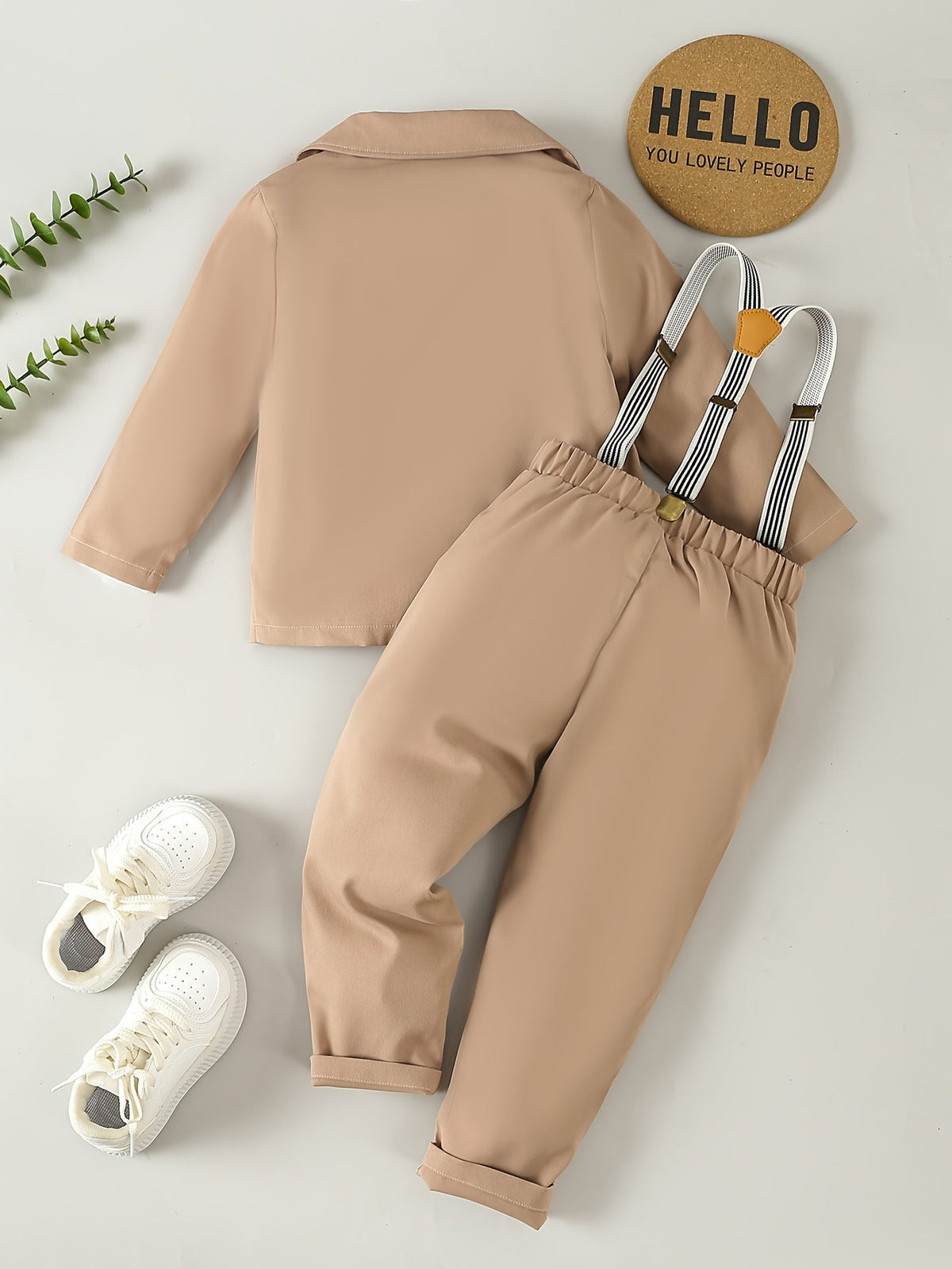 Conjunto Masculino Beige Elegance