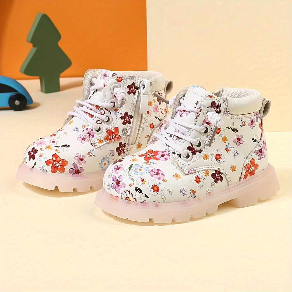 Bota Infantil Feminino Flowers