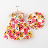 Vestido Infantil Primavera + Chapéu