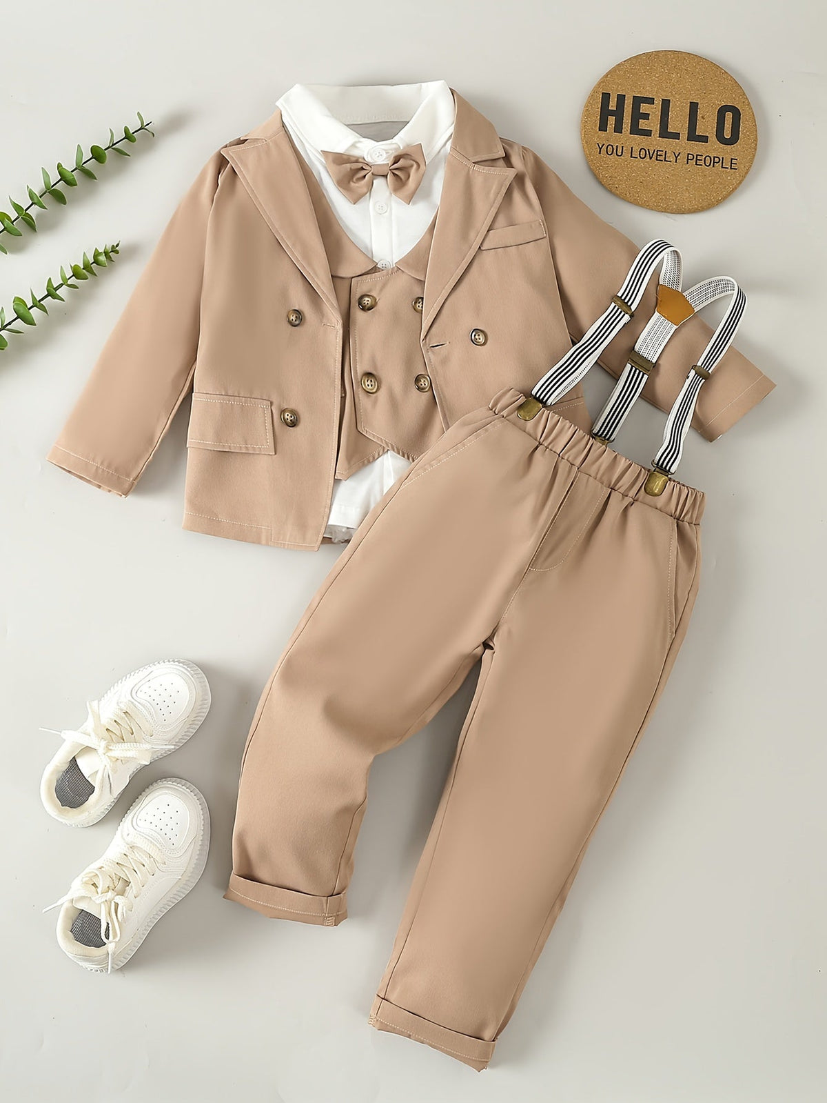 Conjunto Masculino Beige Elegance