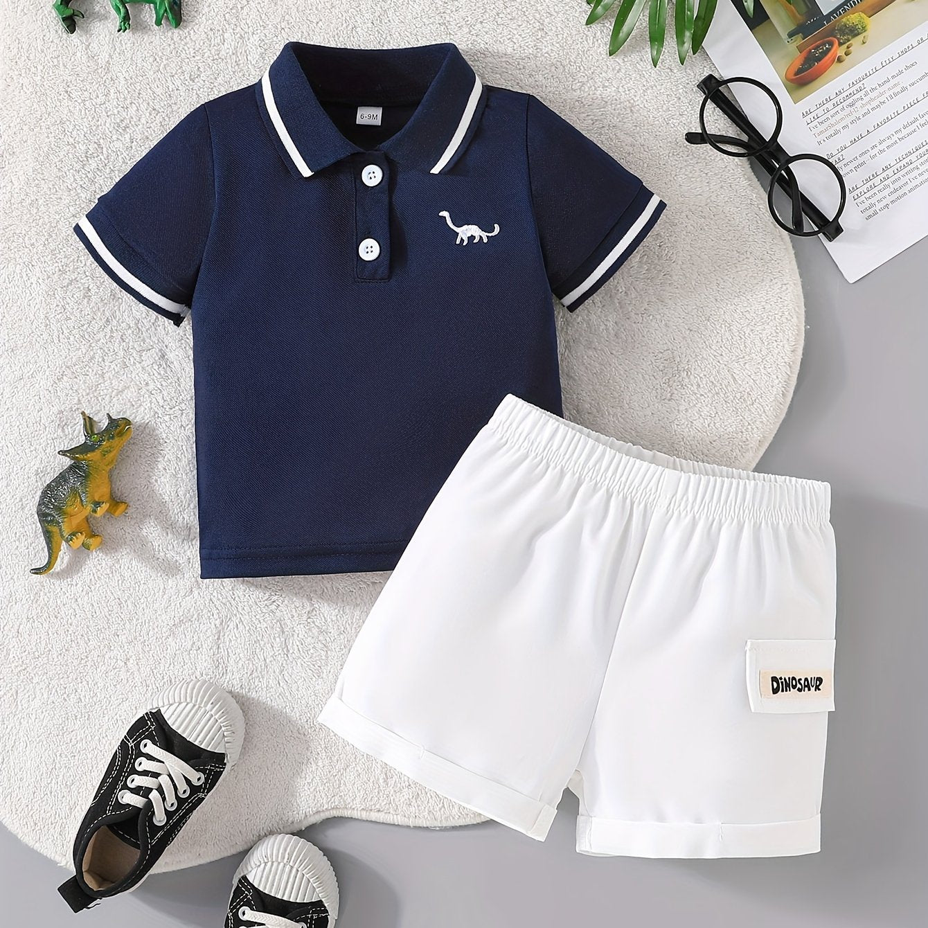 Conjunto RN Masculino Polo Dinossauro